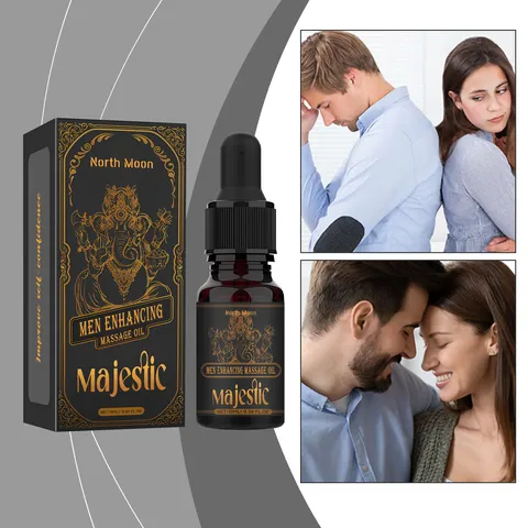 North Moon Men Enhancing Massage Oil Majestic Aceite Esencial Hidratante Corporal Para Hombre Vitalidad Mejora la Confianza Extractos
