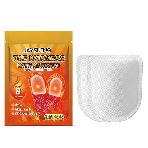 Calentadores De Dedos Desechables Portátiles Para Invierno Almohadillas Calentadoras De Pies Adhesivas De Larga Duración Pegatinas De Calentamiento De Dedos