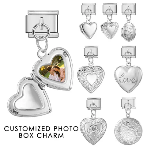 Roestvrijstalen Openbare Foto Medaillon Hanger Afbeelding Pendentief Mode Sieraden Past voor Italiaanse Charm Armband