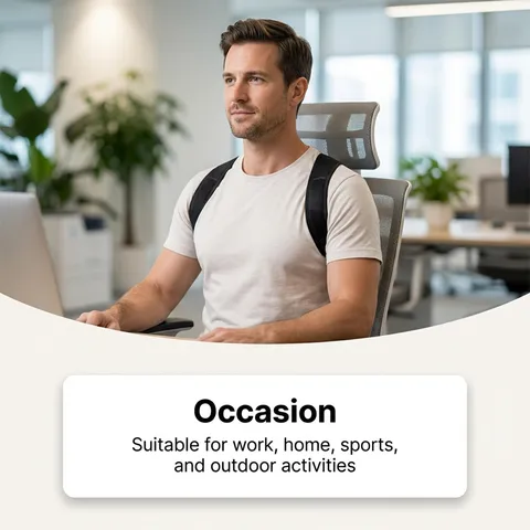 Breathable Adjustable Back Posture Corrector SBR Composite Fabric Support Belt Ergonomic Spine Lumbar Brace For Men Women