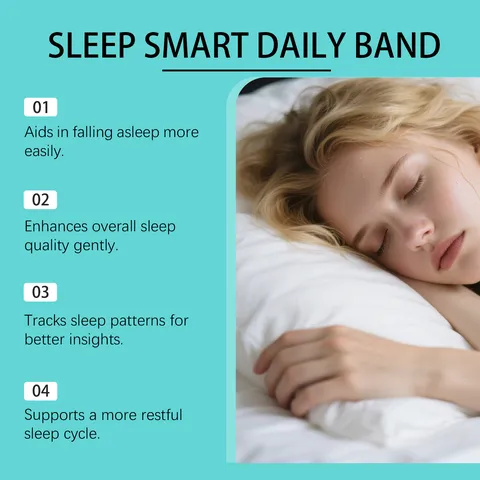 Banda Inteligente de Sueño Rastreador de Salud Monitor de Sueño Cómodo Portátil Smart Pulsera
