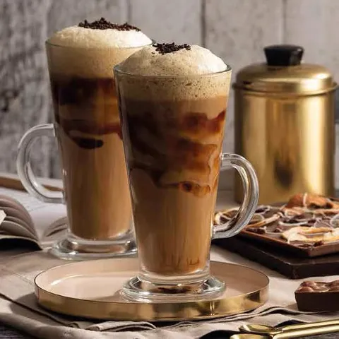 Tazza da Caffè in Vetro Resistente al Calore Chiara Tazza Latte Veteria Trasparente per Casa Bar Cucina