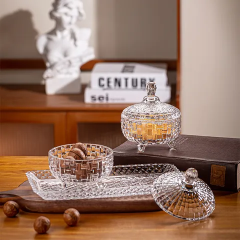 Klares Glas Bonbonglas Mit Deckel Diamant Relief Aufbewahrungsglas Dekoratives Glas Für Küche
