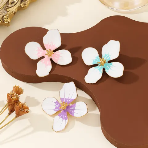 Süße 3D Emaille Blume Brosche Für Damen Farbverlauf Blumen Pin Mit Strass Inlaid Edelstahl Schmuck Accessoire Geschenk