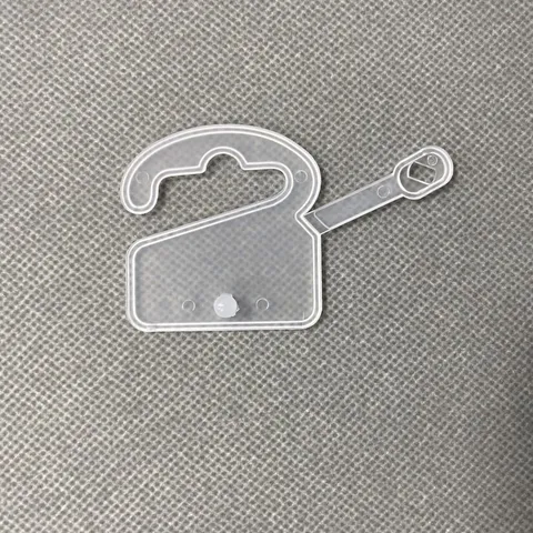 Plastic Snap Button Hooks For Clothing Bag Box Underwear Packaging Hooks Display Hooks Hangers