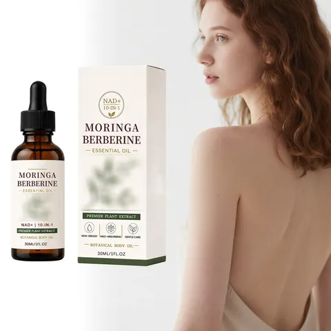 Botanisches Körperöl Moringa Berberin Ätherisches Öl Tiefe Feuchtigkeit Hautpflege Tägliche Pflege Natürlicher Pflanzenextrakt