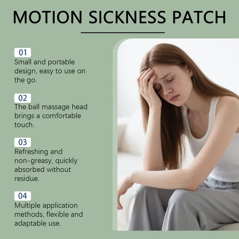 XIMONTH Herbal Motion Sickness Patch Portable Gentle Body Care Patch Refreshing Breathable Patch For Travel Outdoor Daily