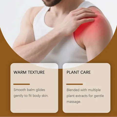 Ginger Vapor Rub Massage Stick Portable Soothing Body Care Balm Natural Herbal Extract Joint Care Balm For Daily Use