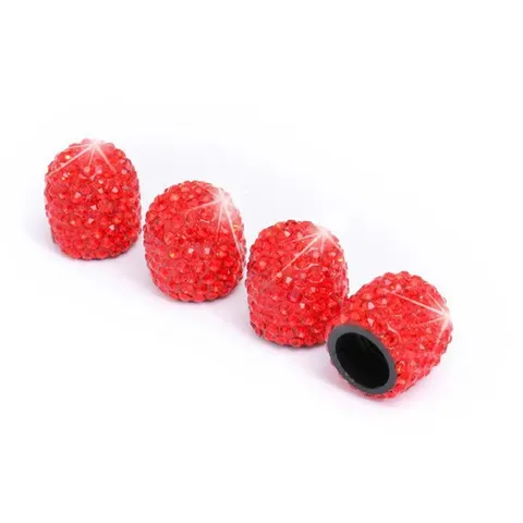Universal Car Tire Valve Caps Rhinestone Sparkling Crystal Auto Air Valve Stem Covers Decorative Accessories For Vehicles