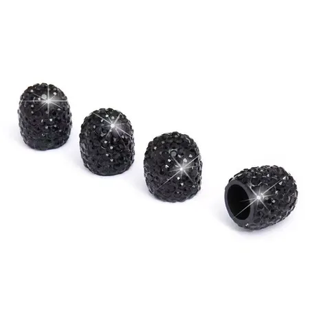 Universal Car Tire Valve Caps Rhinestone Sparkling Crystal Auto Air Valve Stem Covers Decorative Accessories For Vehicles