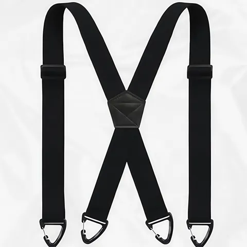 Bretelle Elastiche da Uomo Bretelle da Lavoro Pesanti Tinta Unita Regolabili a Forma di X Accessori Moda