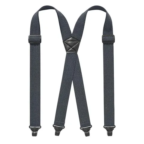 Bretelle Elastiche Regolabili da Uomo X-Back Bretelle per Pantaloni da Lavoro Resistenti Con Clip Metalliche Forti Accessori di Moda
