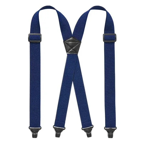 Bretelle Elastiche Regolabili da Uomo X-Back Bretelle per Pantaloni da Lavoro Resistenti Con Clip Metalliche Forti Accessori di Moda