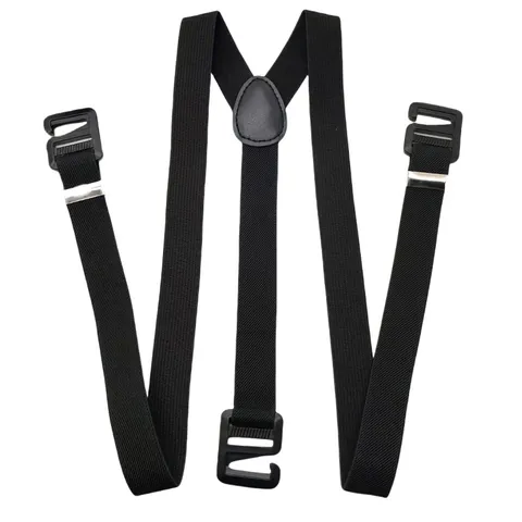 Bretelle Elastiche da Uomo Regolabili Con Ganci Metallici Resistenti Tinta Unita Abbigliamento Quotidiano All'aperto