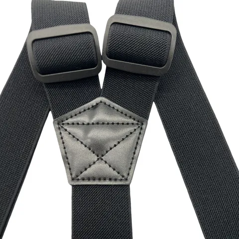 Bretelle Elastiche da Uomo Bretelle da Lavoro Pesanti Tinta Unita Regolabili a Forma di X Accessori Moda