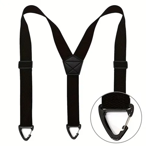 Bretelle Elastiche con Schiena a X da Uomo Resistenti Regolabili a Tinta Unita Bretelle Elastiche per Pantaloni da Lavoro