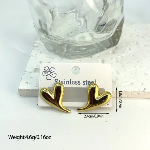 Geometric Striped Titanium Steel Earrings Ins Style Fashion Gold Plated Stainless Steel Stud Earrings For Women Men Jewelry