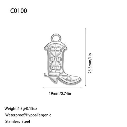 Roestvrijstalen Sieraden Hangers DIY Charms Westerse Ins Stijl High End Woon Werkverkeer Veelzijdige Handgemaakte Accessoires