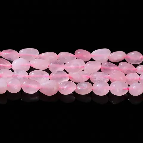 Natuurlijke Rozenkwarts Losse Kralen Onregelmatige Getrommelde Roze Heldere Kristallen Steen Kralen Voor DIY Sieraden Maken Armband Ketting Accessoires