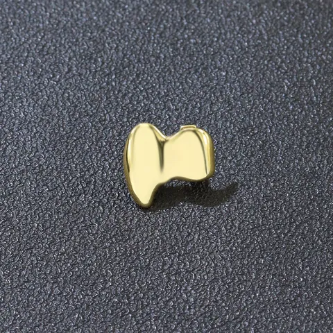 Colmillos de Vampiro Hip Hop Grillz Cobre Chapado en Oro Plata Grillz para Dientes Joyas para Disfraces de Fiesta de Halloween