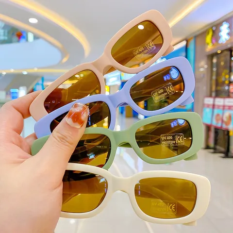 Kids Retro Egg Shaped Sunglasses UV400 Protection Oval Frame Boys Girls Toddler Fashion Outdoor Beach Party Eyewear Gift