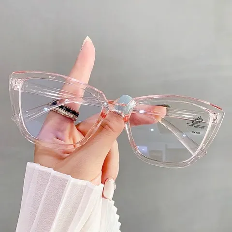 Vintage Cat Eye Blue Light Blocking Glasses For Women Men Large Frame Fashion Optical Spectacles Clear Lens Computer Eyeglasses