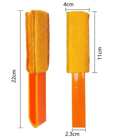 Cepillo De Limpieza De Persianas De Microfibra Plumero De Ranura Lavable Desmontable Para Rejillas De Aire Acondicionado Ventiladores Eléctricos