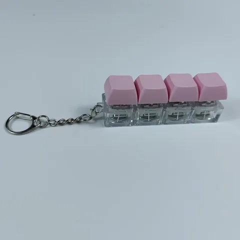 Creative Electronic Glowing Mechanical Keyboard Switch Fidget Toy Keychain Portable Stress Relief Pendant
