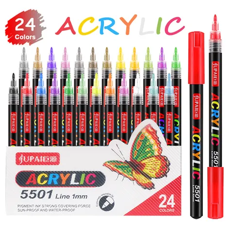 Acrylic Paint Pens Fine Point Permanent Art Markers For Rock Painting Wood Canvas DIY Crafts