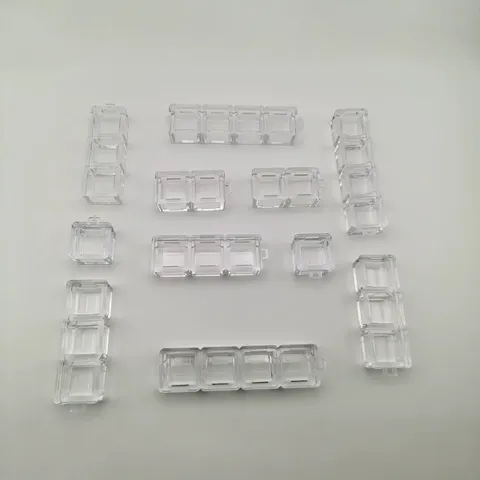 Transparent Mechanical Keyboard Switch Tester Base Keychain Plastic DIY Fidget Clicker Stress Relief Toy Gift