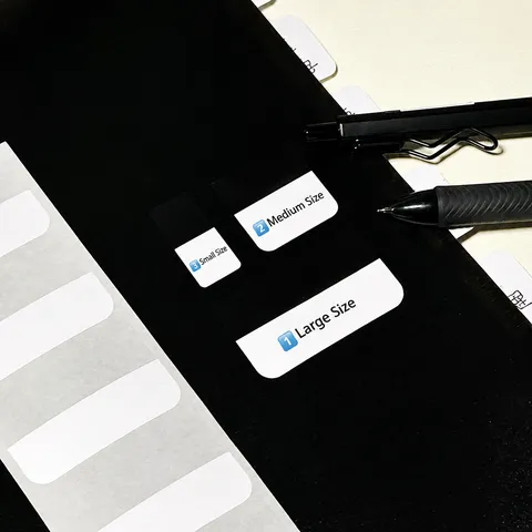 Indici Semitrasparenti Minimalisti Note Adesive Segnapagina PET Impermeabili Per Ufficio e Scuola