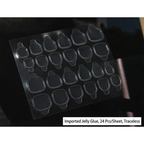 Transparente Doppelseitige Nagelklebe-Tabs Wasserdicht Spurlose Verdickte Press On Nails Gelee-Klebe-Sticker Für Damen