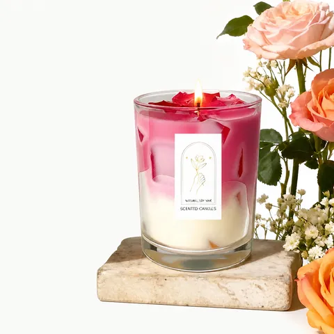 Scented Soy Wax Candle Ice Cube Coffee Cup Aromatherapy Plant Essential Oil Candle For Home Decor Gift