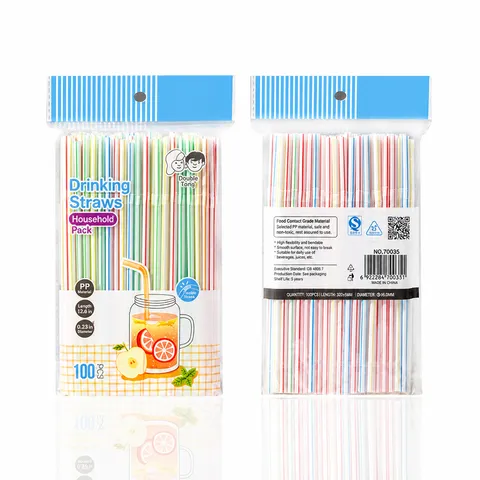 Wegwerp Plastic Buigbare Rietjes Kleurrijke Rietjes Voor Feest Dagelijks Gebruik Dranken Sap Accessoires