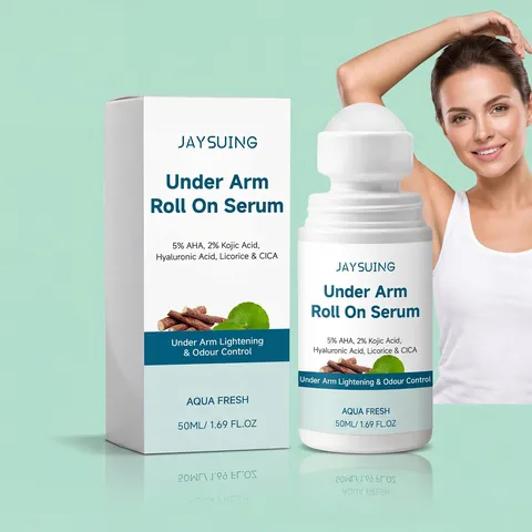 JAYSUING Suero Roll On para Axilas Desodorante Iluminador Con AHA Ácido Kójico Aroma Aqua Fresh Control de Olores Corporales Portátil