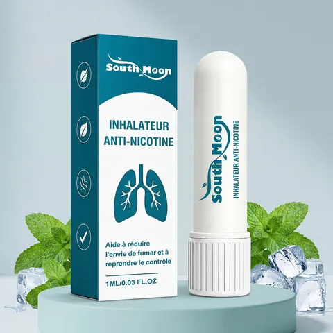 Inalatore Nasale Portatile Estratto Vegetale Naturale Stick Nasale Rinfrescante Menta Fresca Bastoncino per Sollievo Nasale