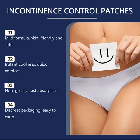 South Moon Femmes Incontinence Contrôle Patch Extrait de Plante Doux Respectueux de la Peau Rafraîchissant Confortable Féminin Soins Personnels Patch Santé