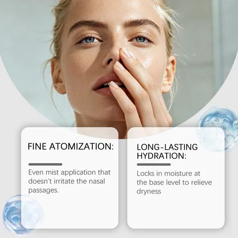 Spray Nasal à l'Iode Nettoyage Minéral Spray Nasal Hydratant Solution de Soin Portable Apaisante pour Adultes Soins Quotidiens