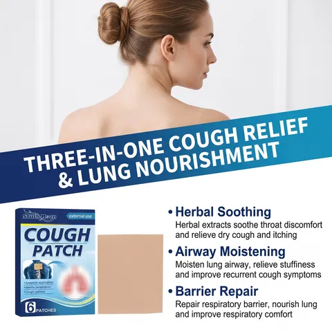 Herbal Body Care Patch Soothing Warm External Use Non Woven Fabric Chest Comfort Patch For Adult Household Daily Wellness