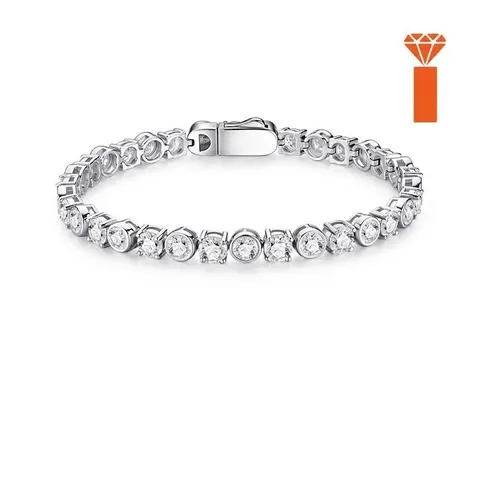 S925 Sterlingsilber Moissanit Tennis Armband Für Damen Elegante High-End Schmuck GRA Zertifikat Für Hochzeit Party Geschenk