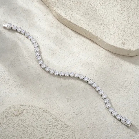S925 Sterlingsilber Moissanit Tennis Armband Für Damen Elegante High-End Schmuck GRA Zertifikat Für Hochzeit Party Geschenk