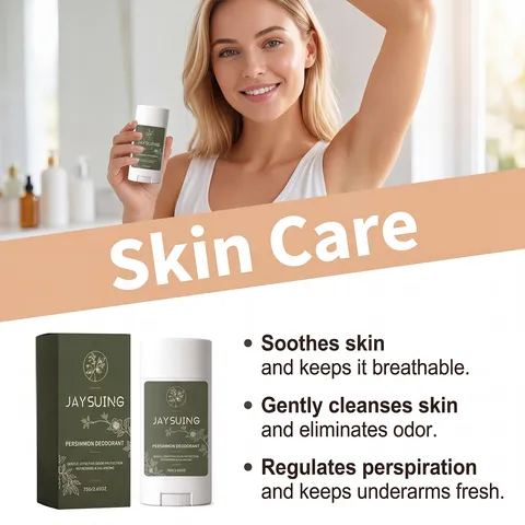 Persimmon Deodorant Stick Refreshing Antiperspirant Body Odor Eliminator Long Lasting Fresh Care Fragrance