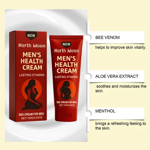 North Moon Crème Santé pour Hommes Massage Soin Nourrissant Crème Corporelle Formule Douce Pour Soins Quotidiens