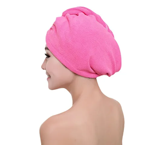 Cuffia per Asciugare i Capelli in Microfibra Spesso Assorbente Asciugatura Rapida Asciugamano Avvolgente per Donne Casa Bagno