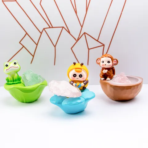 Série Sweet Dreams Boîte Mystère Artisanat en Résine Figurine Animal de Dessin Animé Ornement de Bureau Décoration Maison Bureau Cadeau Enfants