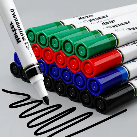 Whiteboard Marker Erasable Water Based Marker Teaching Pen Office Stationery Environmental Ink
