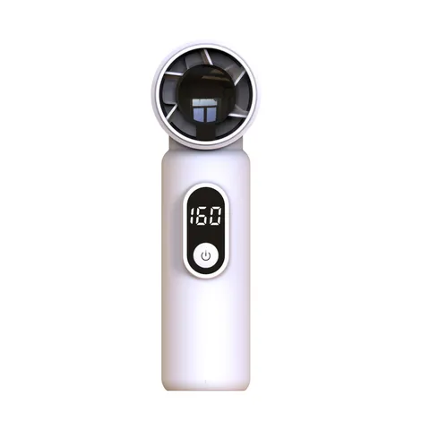 Portable Handheld Fan Mini USB Desk Fan With Digital Display Rechargeable Personal Fan For Travel Office Outdoor