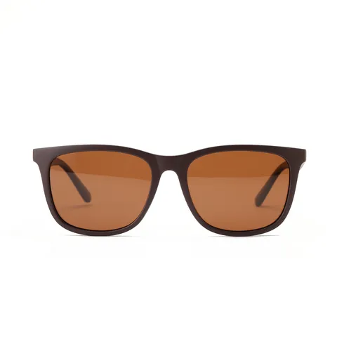 Occhiali da Sole Polarizzati TR90 per Uomo Donna Montatura Quadrata Nero Opaco Protezione UV400 Occhiali da Guida All'aperto alla Moda