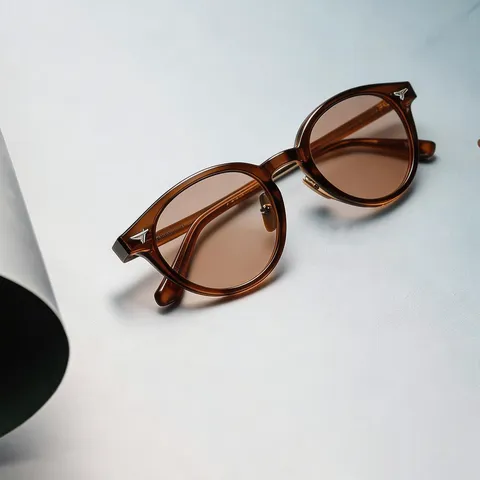 Retro Runde TR90 Sonnenbrille Für Herren Damen Vintage UV-Schutz Mode Ins Stil Sonnenbrille Für Outdoor Reisen Strand Zubehör