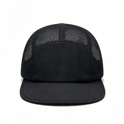Unisex 5-Panel Mesh Baseball Cap Breathable Workwear Style Trucker Hat For Summer Outdoor Camping Sports Sun Protection
